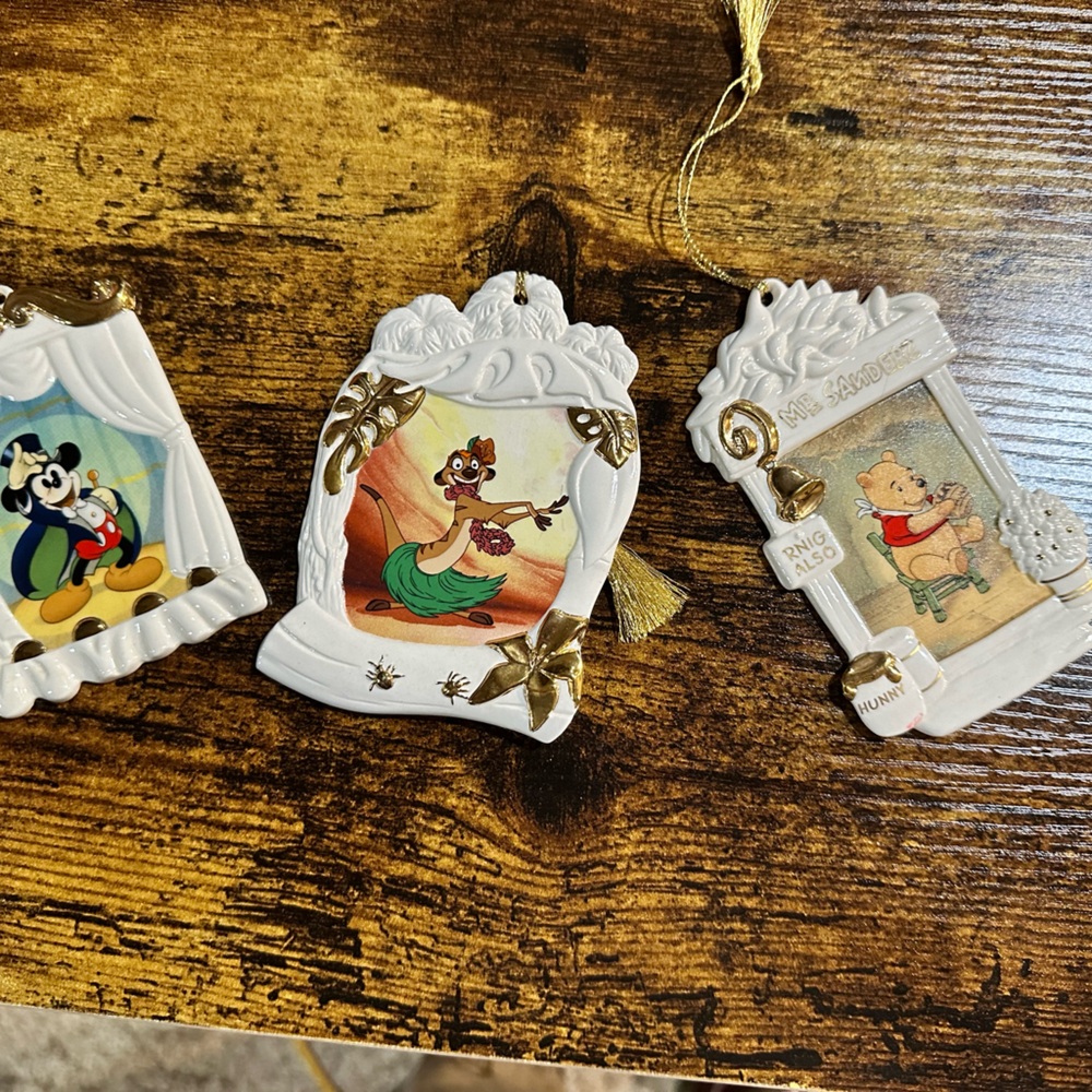 Disney club ornaments